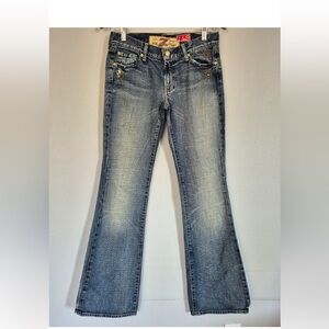 7 For All Mankind The Great China Wall Flare Jeans Embellished Size 28